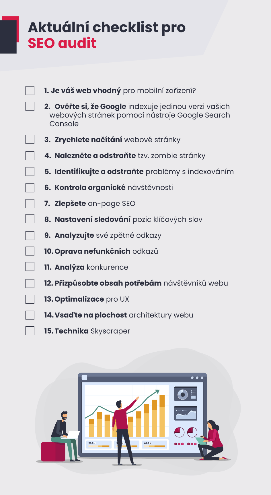 Infografika - Aktuální checklist pro SEO audit