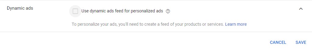 Načíst zobrazení dat pro dynamickou reklamu