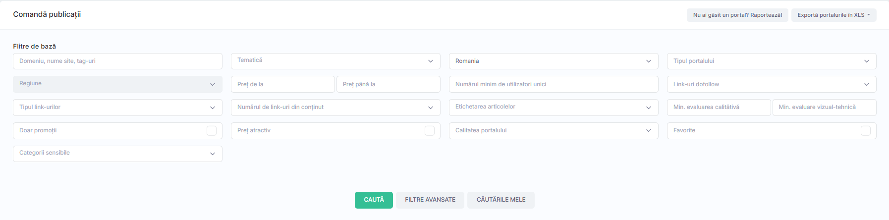 comandarea publicatiilor