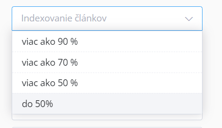 SEO filter - indexovanie článkov