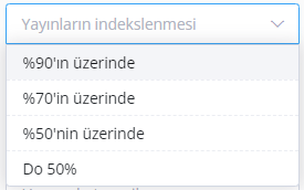 Indexation filter