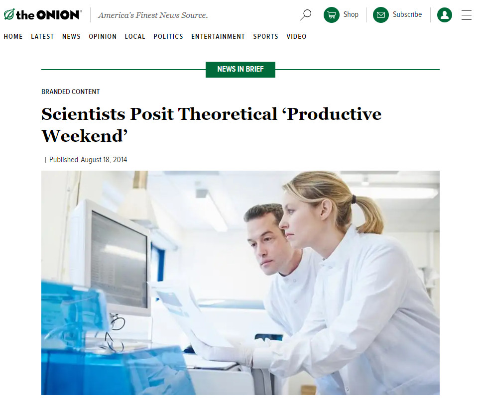Doğal Reklam The Onion ve Sturbucks