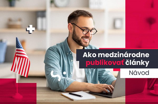 Muž študuje na notebooku ako medzinárodne publikovať články na WhitePresse