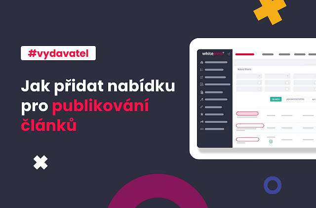Jak přidat nabídku pro publikování článků