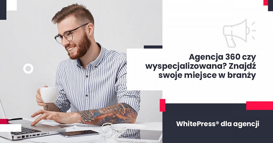 Agencja 360 - Na zdjęciu mężczyzna z zapałem szukający inspiracji