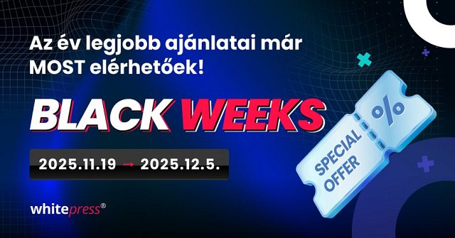 Megérkeztek a Black Weeks leárazások!