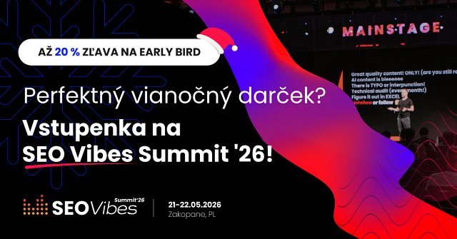 Early Bird vstupenky na SEO Vibes Summit ‘26