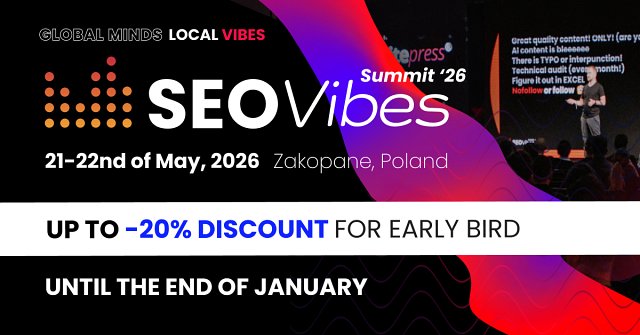 Early Bird Tickets for SEO Vibes Summit ‘26 Just Dropped!