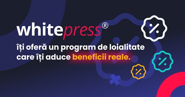 WhitePress® îți oferă un program de loialitate care îți aduce beneficii reale