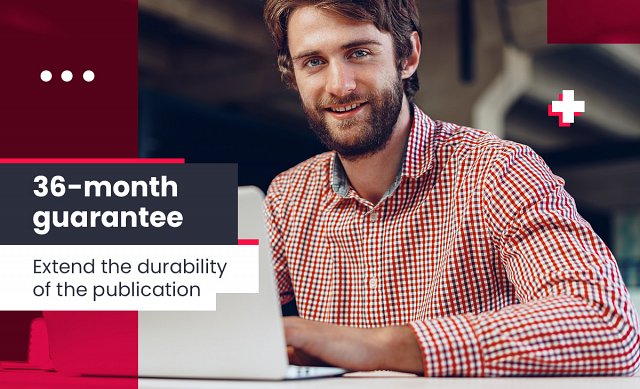 36-month guarantee of publication durability