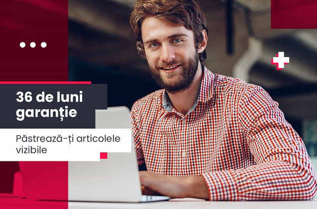 36 de luni garanție - păstrează-ți articolele vizibile