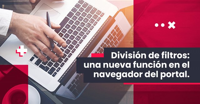Una nueva función para los profesionales del marketing: la división de filtros en el navegador de portales
