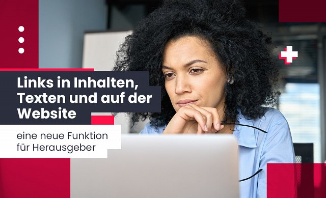 Links in Inhalten, Texten und auf der Website