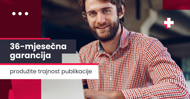 36-mjesečna garancija trajnosti publikacije